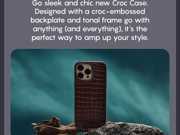 Amazon.com: CASETiFY Croc iPhone 16 Pro Max Case [Embossed