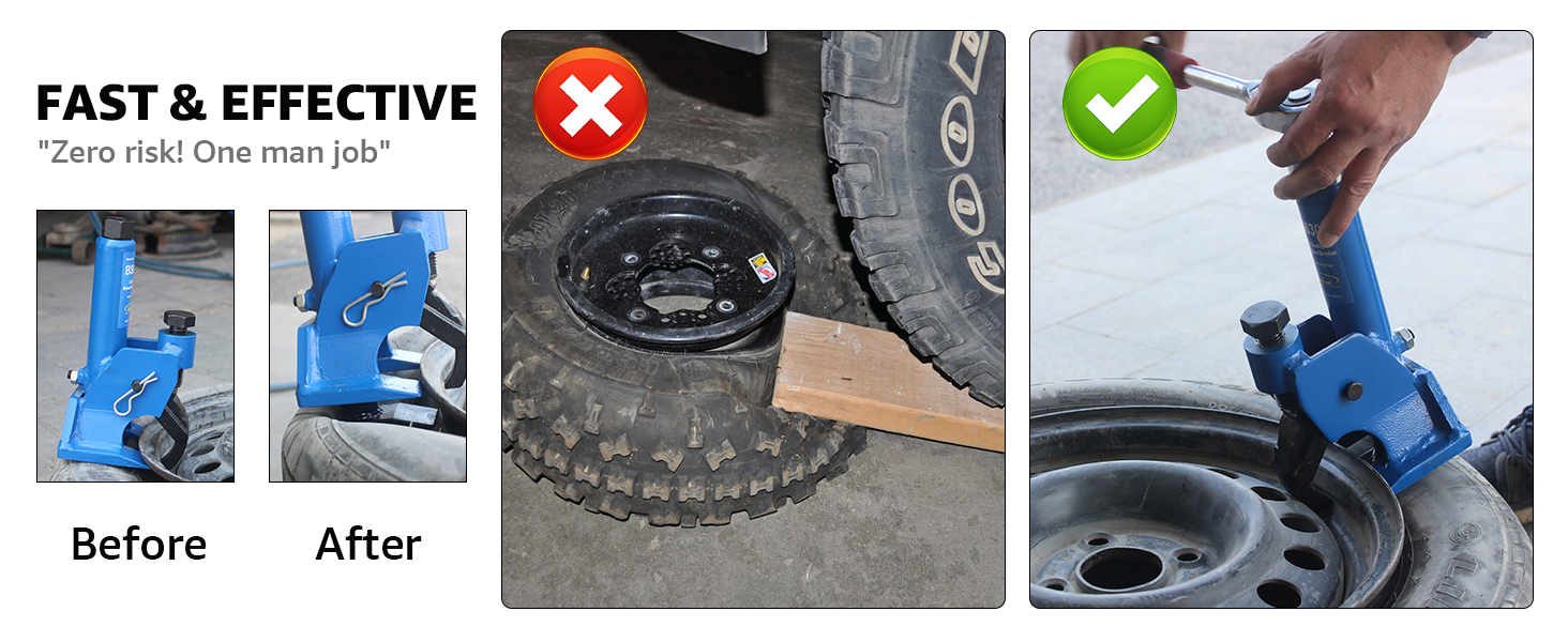 Manual tire bead breaker
