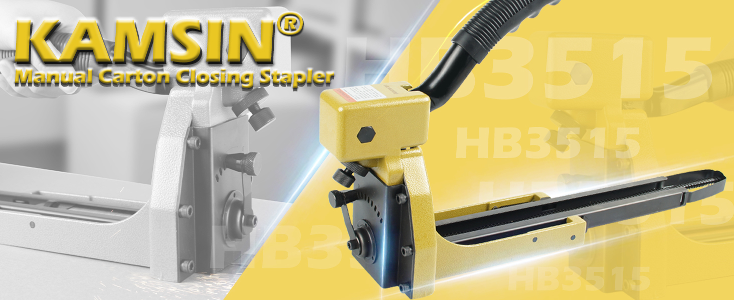 HB3515 16 Gague Manual Carton Closing Stapler 34.7mm(1 3/8") Crown