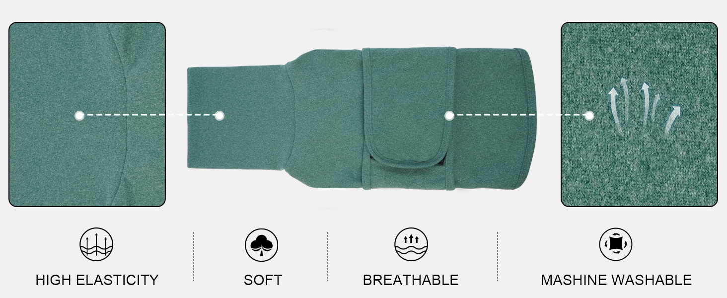 Dog Anxiety Vest Shirt DERONG Green A+ 05