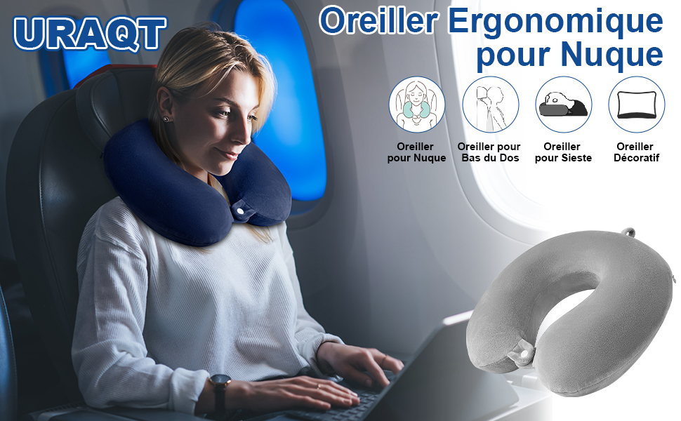 Oreiller de Voyage en Mousse à Mémoire 