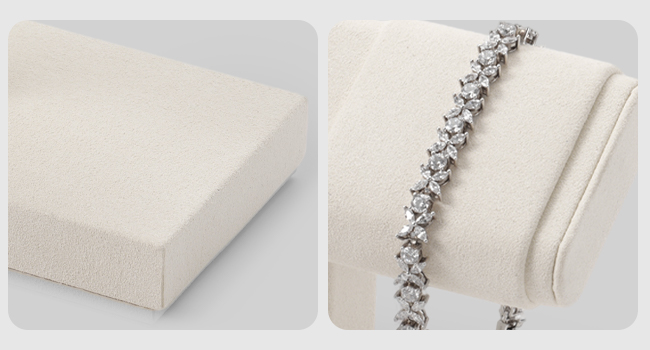 Woodten double watch display stand