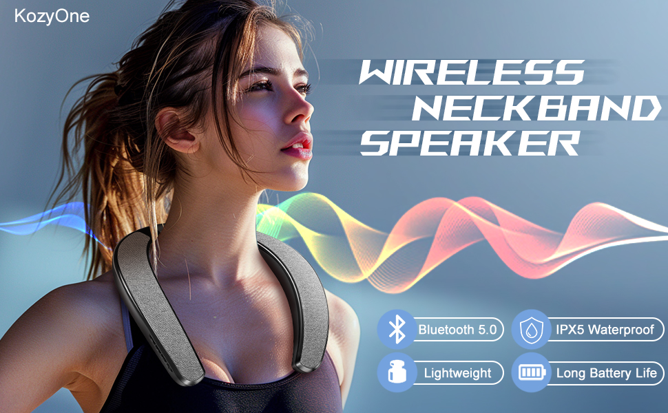  Neckband Bluetooth Speaker