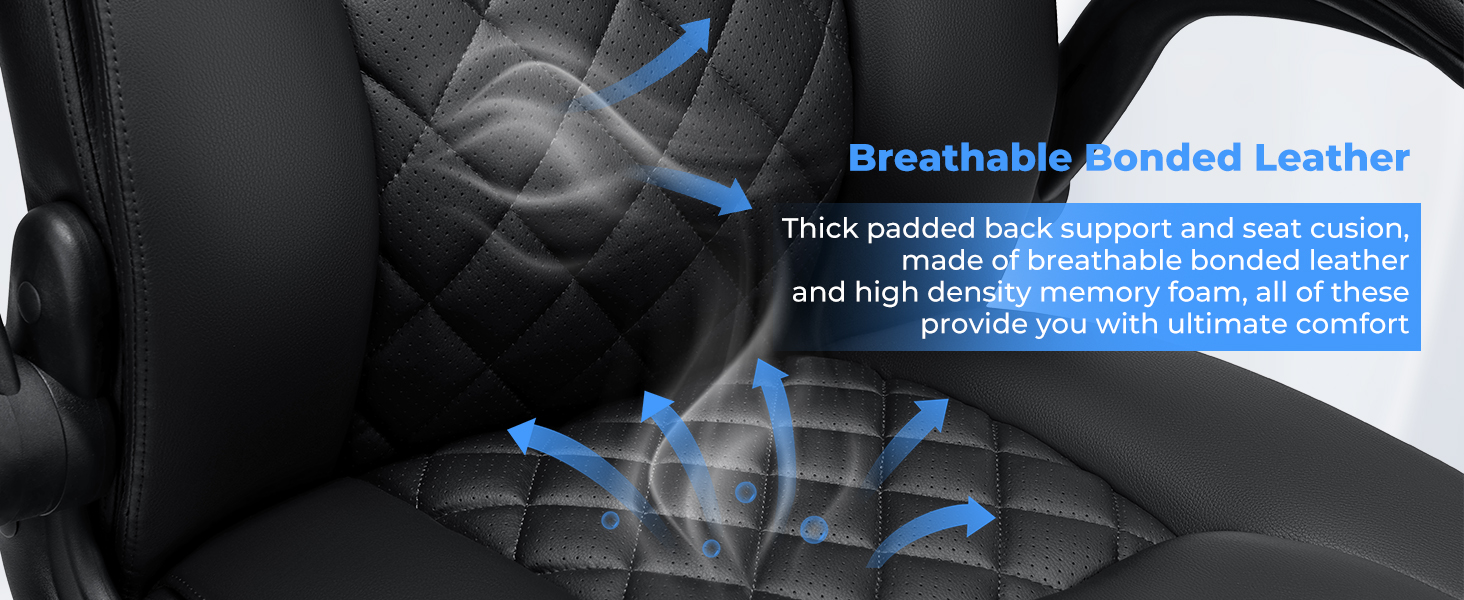 Breathable Leather Office Chair