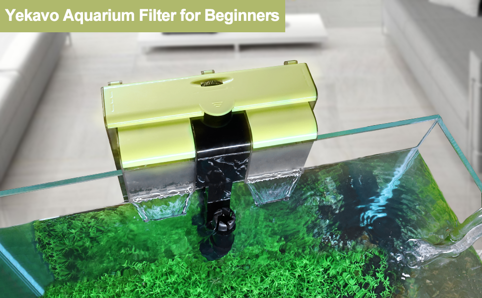 Yekavo Aquarium Filter, Quiet UV Fish Tank Filter