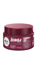 Salon Line, Shampoo, SOS Bomba Original, Ultra-Hidratação Reconstrutora, Vegano - Para Todos os Tipos de Cabelos, 300ml