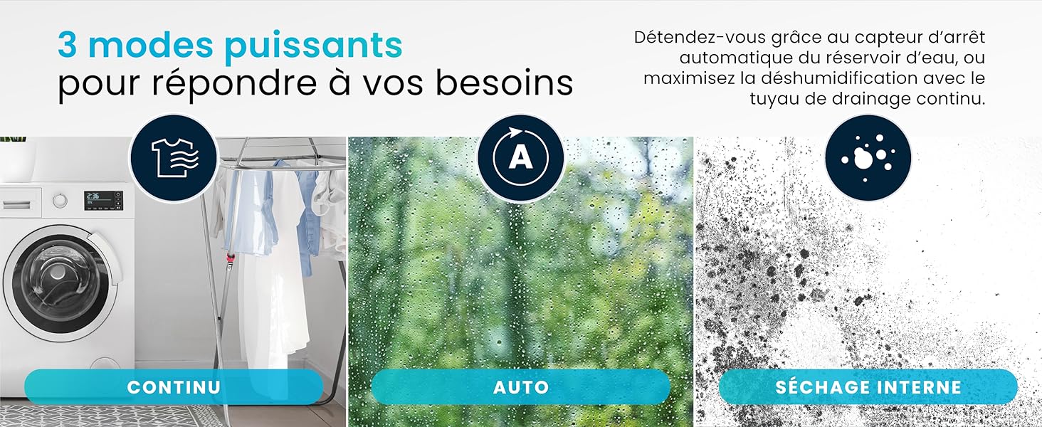 Infographie - Grand réservoir 4L et drainage continu