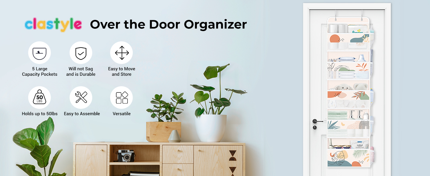 Boho over the door organizer