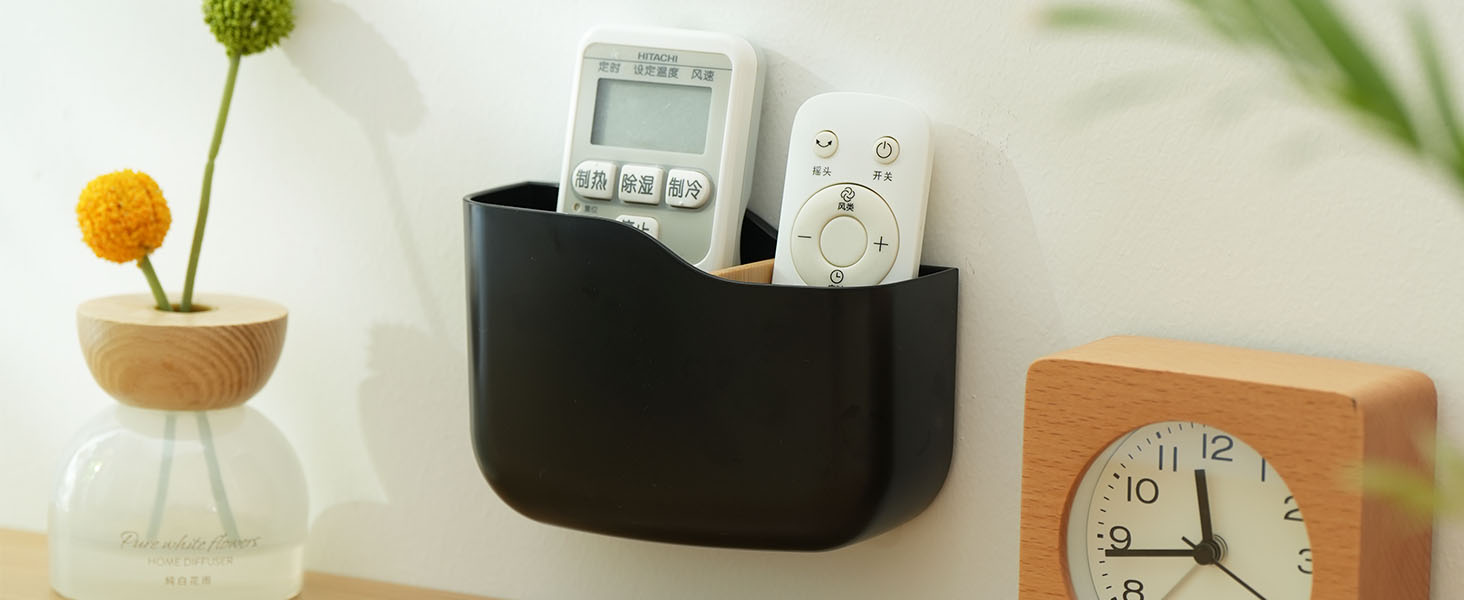 SUNFICON 4 Pack Adhesive Remote Control Holders Wall Mount Media Player Controller