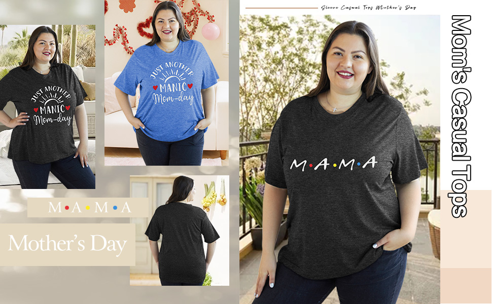 mama shirt for women plus size