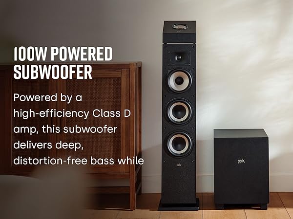 Amazon.com: Polk Monitor XT10 Home Subwoofer, 10