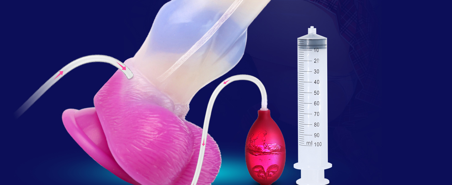 squirting dog dildo with knot