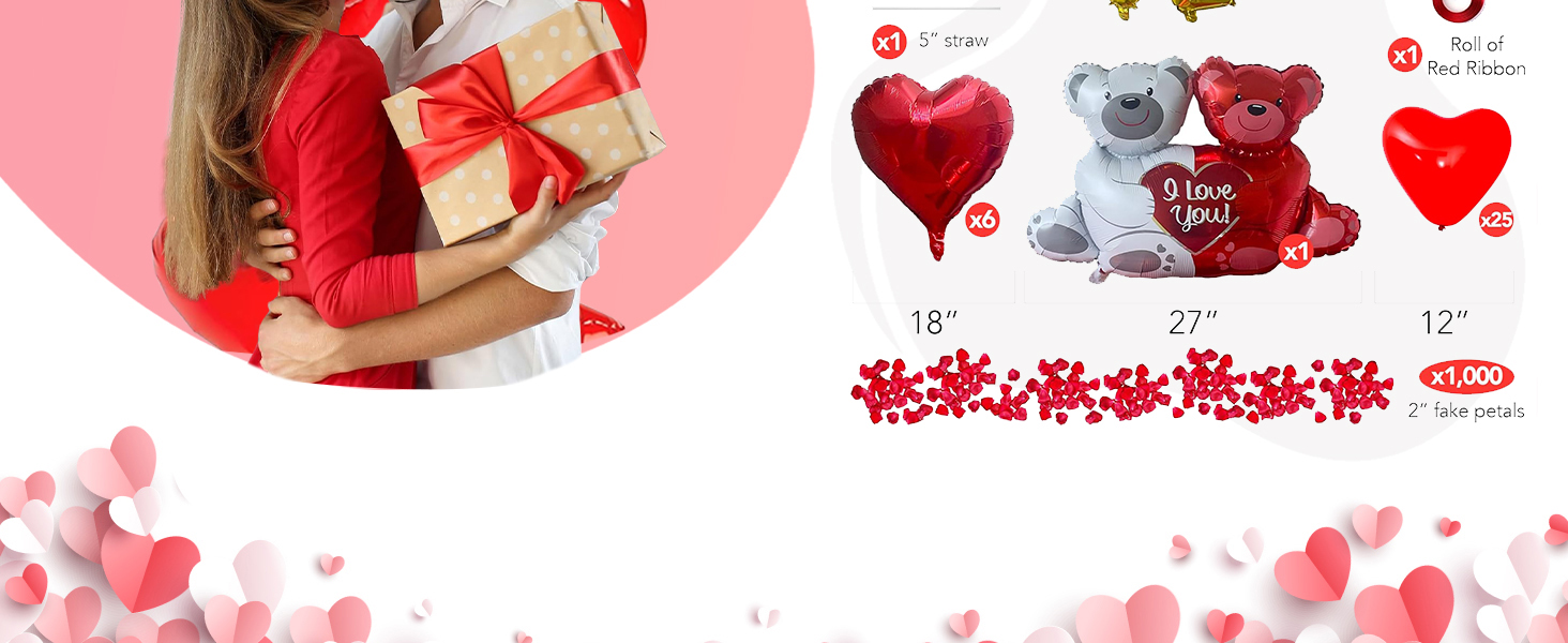 Valentines Day Balloon Set