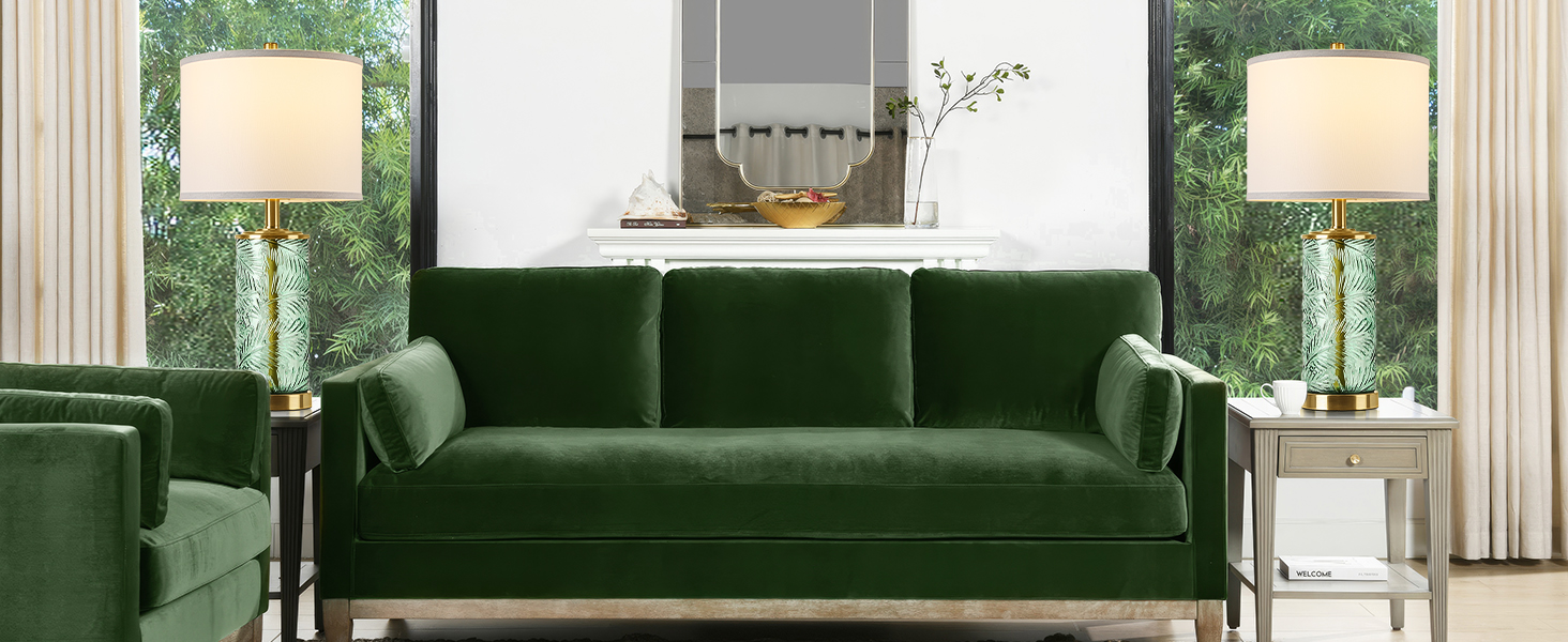 green glass table lamp 4