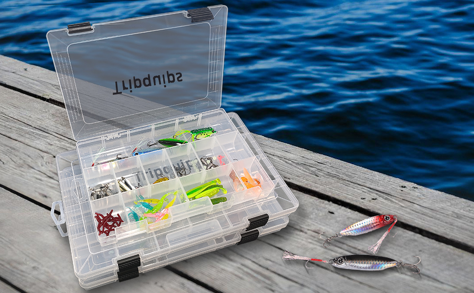 Tripquips 3600 Tackle Trays, Plastic Storage Organizer Box