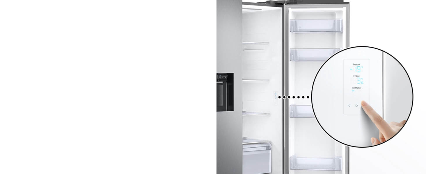 Side by Side Samsung, 634L, Clasa E, No Frost+, Space Max Technology, Twin Cooling+, Smart Conversion, Power Cool, Power Freeze, RS6JA8510S9/EG 8 Operare simplă și ușor accesibilă