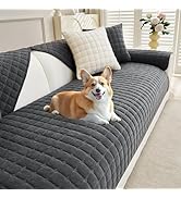 MYSKY HOME Sofa Cover, Couch Cover for Dogs Washable, Sectional Couch Covers, Sofa Slipcovers for...