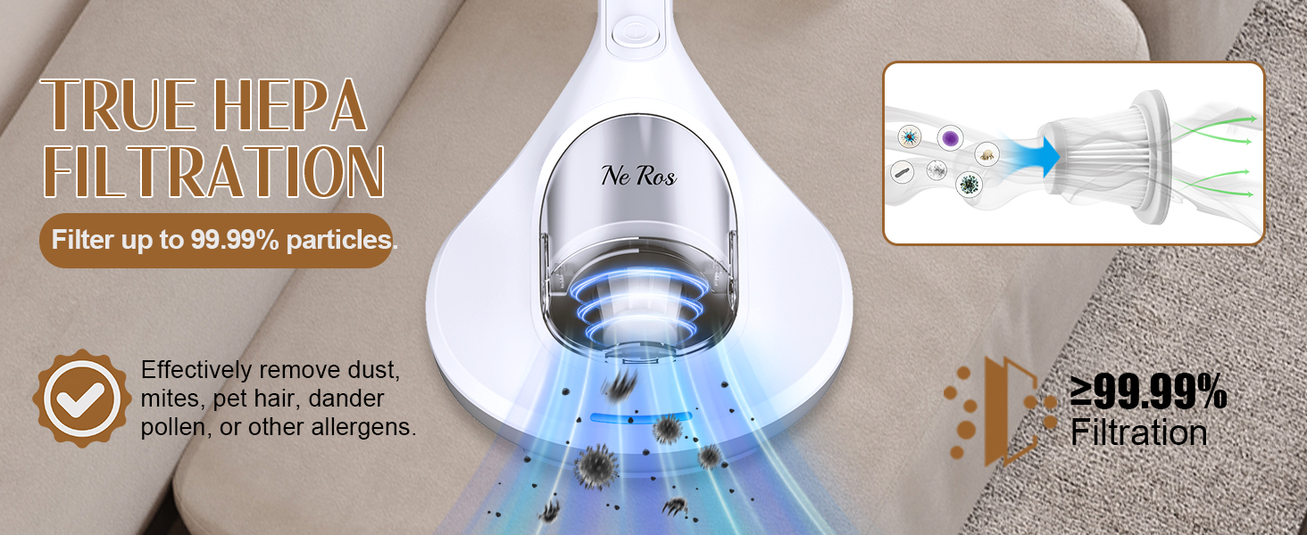 Ne Ros Mattress Vacuum Bed Vacuum Cleaner with UV 12Kpa