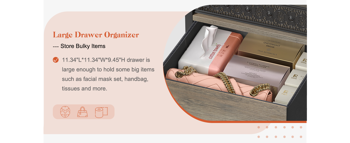 make up organizers for vanity