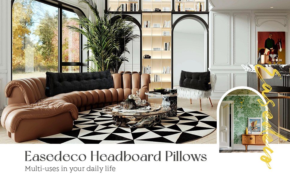 wedge headboard pillow