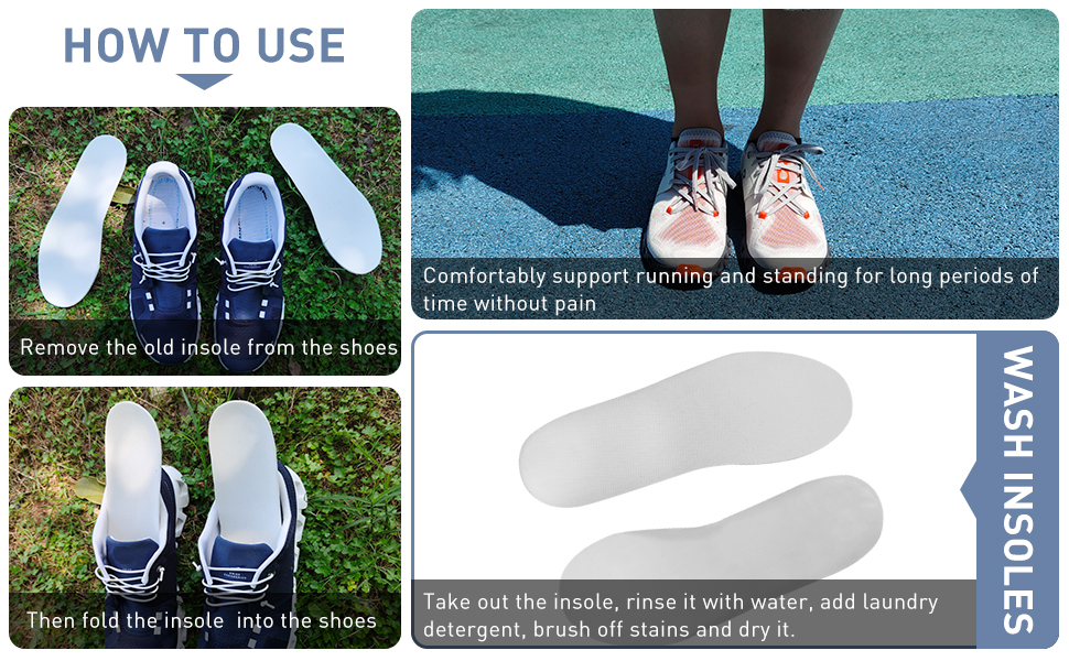 Amazon.com: Shoe Insoles for On Cloud Men's Shoes Replacement, Comfort ...