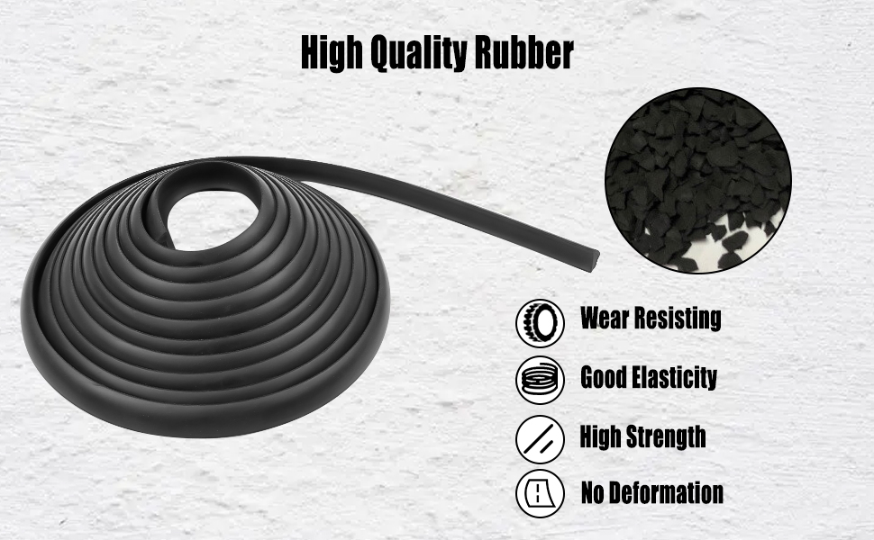 RV Window Rubber Seal Strip Kit 1/2 Inch x 1/4 Inch for