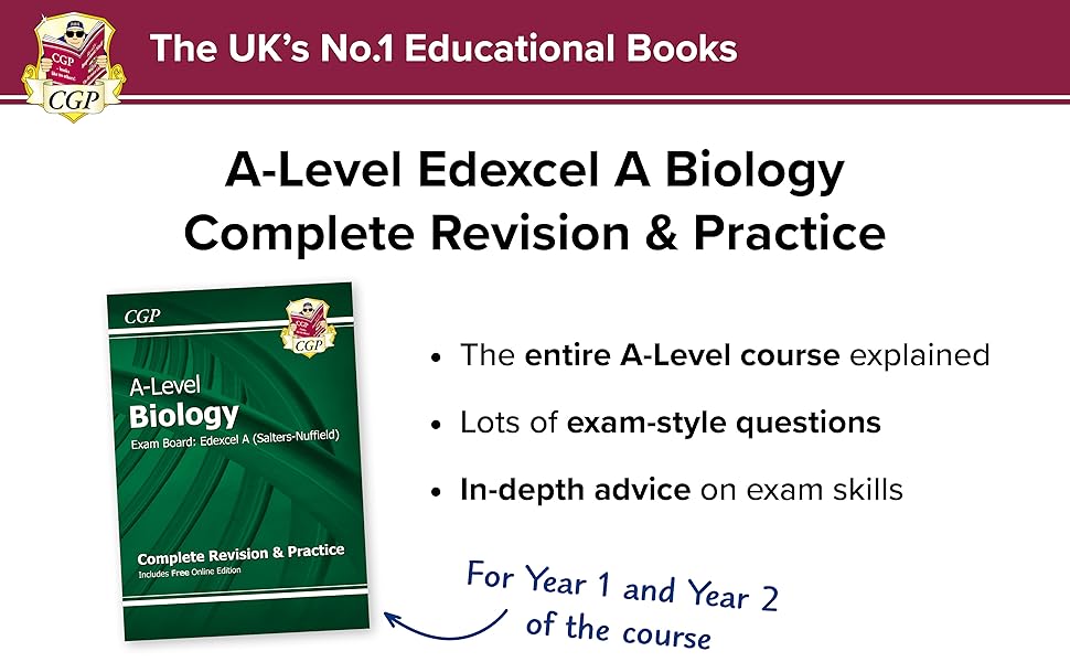 A-Level Biology: Edexcel A Year 1 & 2 Complete Revision & Practice with Online Edition: for the 2025 and 2026 exams (CGP Edexcel A-Level Biology) 19 A-Level Edexcel A Biology
