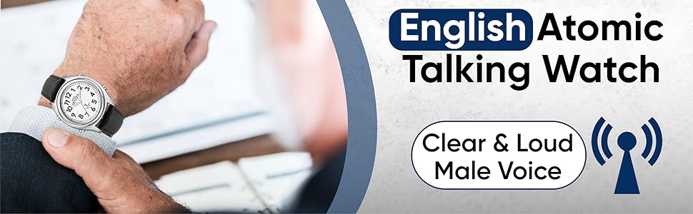 ENGLISH ATOMIC TALKING WATCH