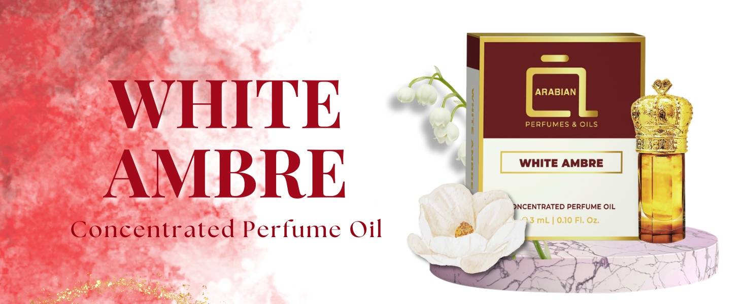 White Ambre Unisex Long Lasting Arabian Perfume oil