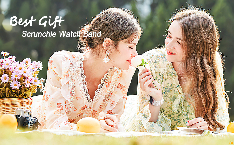 Scrunchie apple watch band