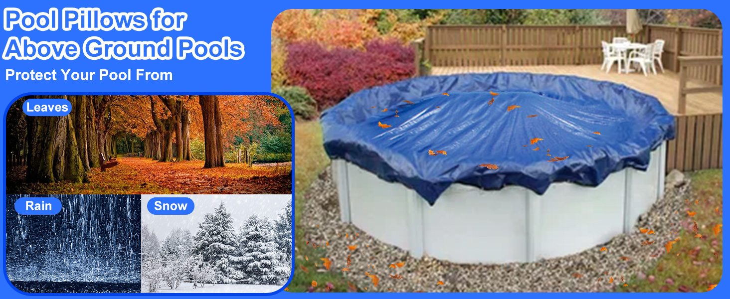 FineBud 4X8.5 ft Pool Pillows for Winter,Pool Pillows for