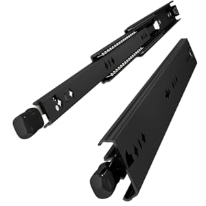 under sink organizer, sliding track, smooth ball bearing sliders