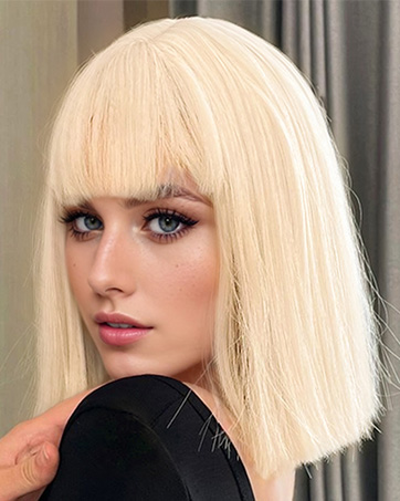 bob wig with bangs