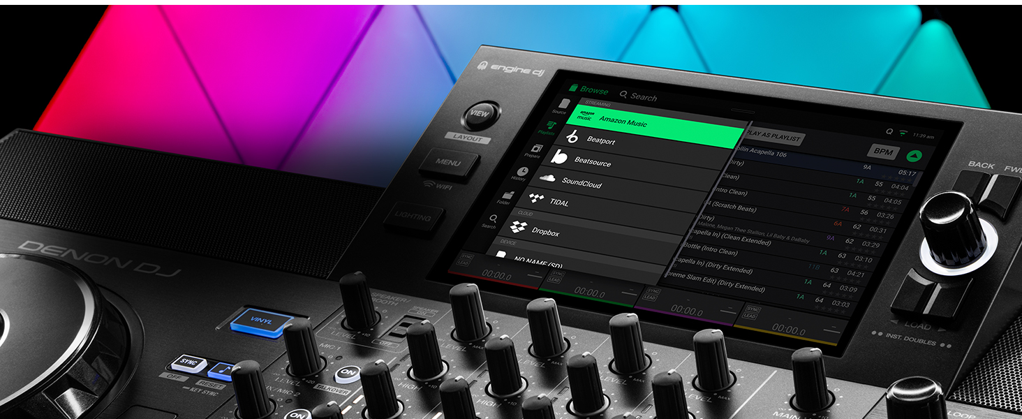 Denon DJ SC LIVE 4 Standalone DJ Controller, 4Channel Mixer, Amazon