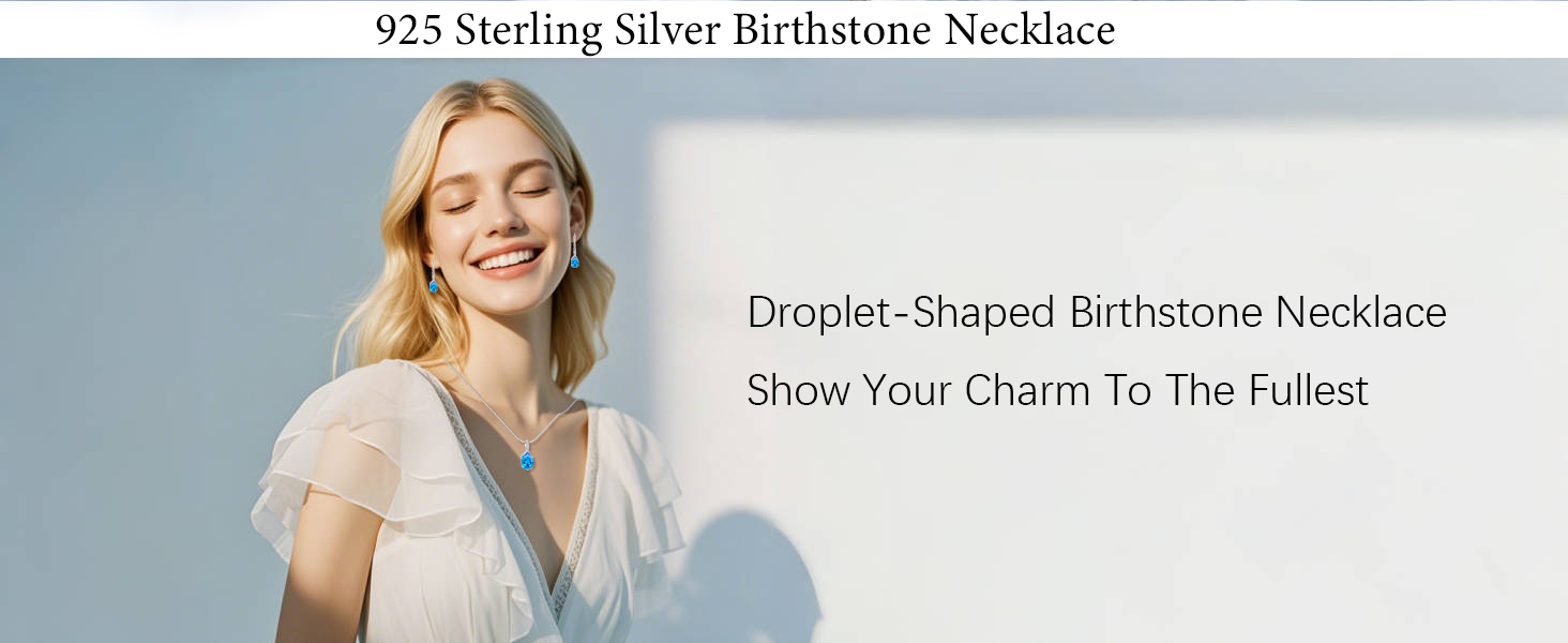 NP86661 water drop necklace 2