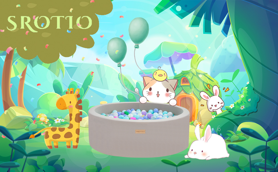 SROTIO Memory Foam Ball Pit for Baby Toddlers, 36 x 12 in