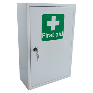 first aid cabinet metal empty