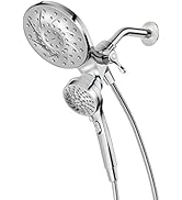Moen Engage Magnetix Chrome 2.5 GPM Handheld/Rain Shower Head 2-in-1 Combo Featuring Magnetic Doc...