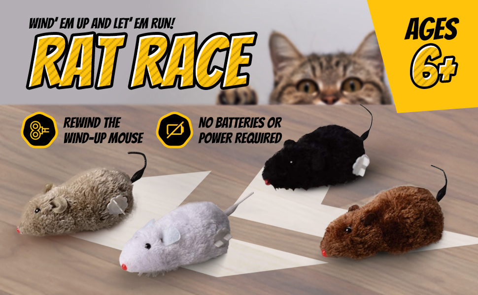 Fake Rat Racers, Toy Mouse to Have Fun With Your Own Rat