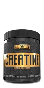 5% Nutrition Core Micronized Creatine Monohydrate Powder for Muscle Gain