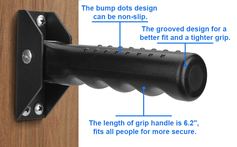 Generturbo Folding Grab Bars for Stairs Doorway Flip A Grip