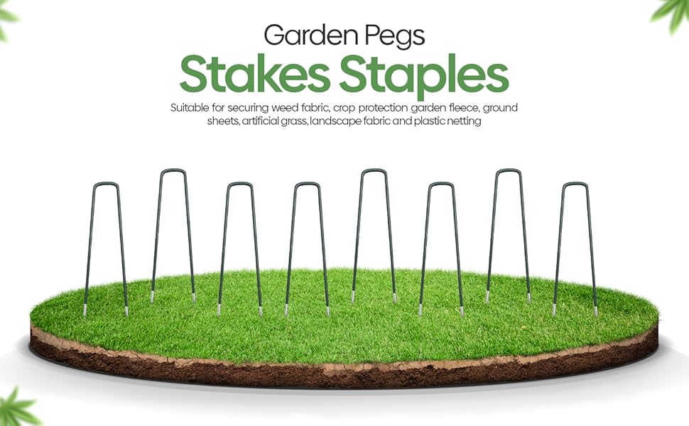 50 Pack Tent pegs Galvanised Metal Ground Pegs Half Stoving Varnish