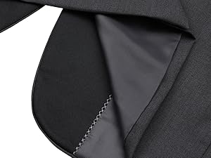 Sliktaa Mens Suits 3 Pieces Slim Fit Wedding Formal Dinner Suit Black One Button Notched Lapel Tuxedo Blazer Jacket Trousers and Waistcoat 17 44444