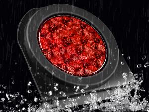 4inch red round tail light stop brake turn lights