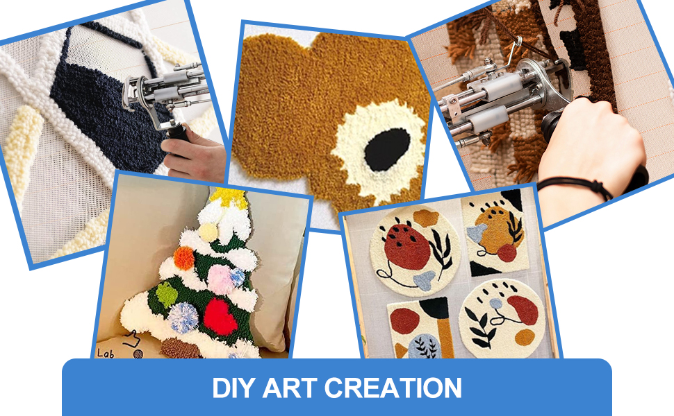 tufting gun with tufting trimmer