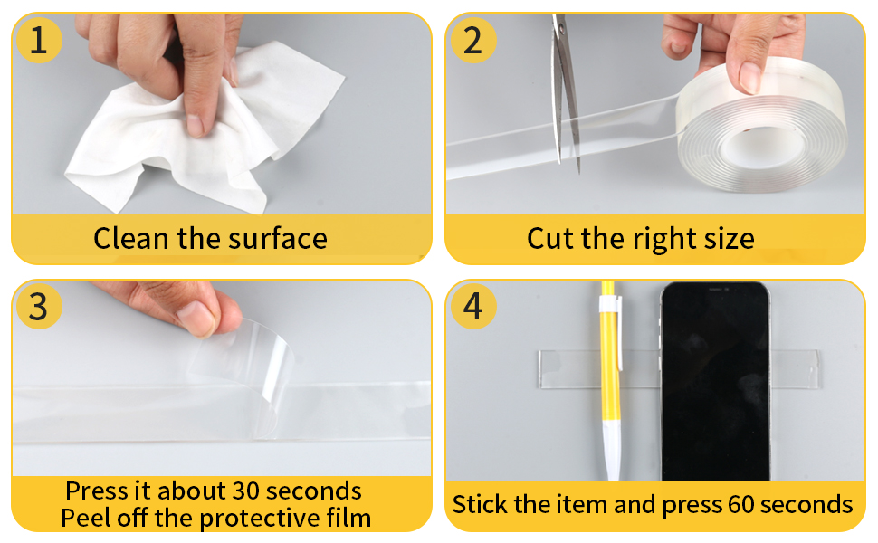 clean the surface cut the right size