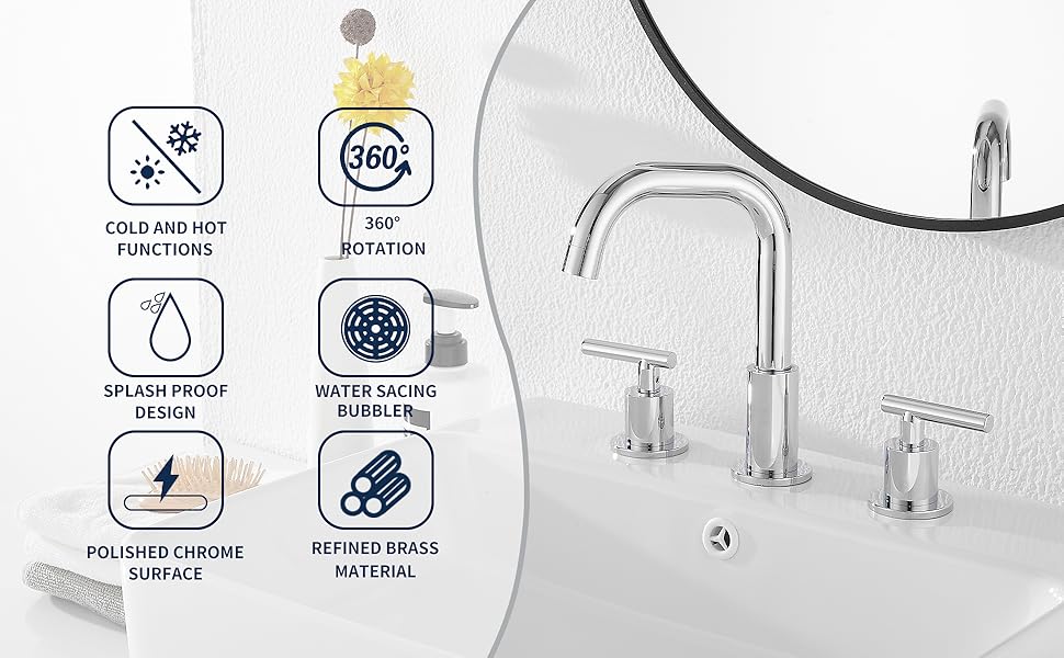 chrome bathroom faucet 