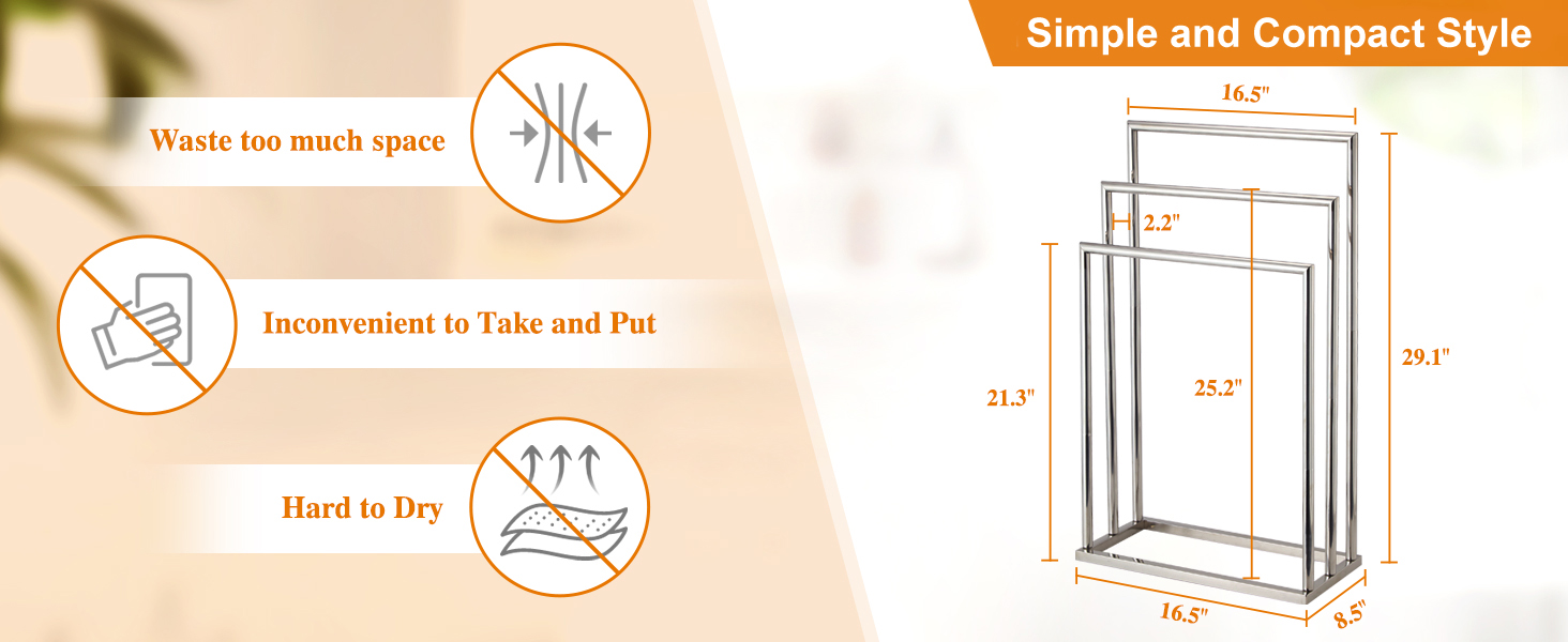 free standing towel rack