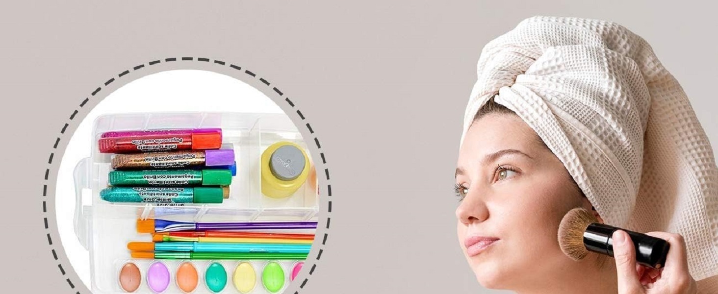 3-Tier Stackable Storage Container Box with dividers-30 compartments,