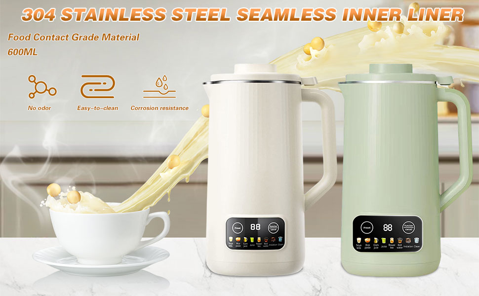 Soy Milk Maker, 20 oz Nut Milk Maker Machine, Automatic Nut